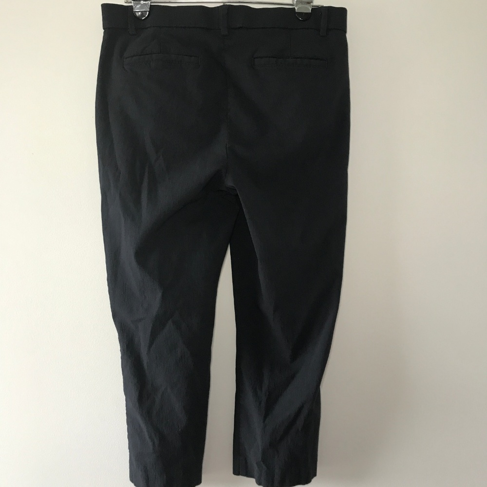Black Cropped Pull-On Career Pants Size 12 - Picture 3 of 6